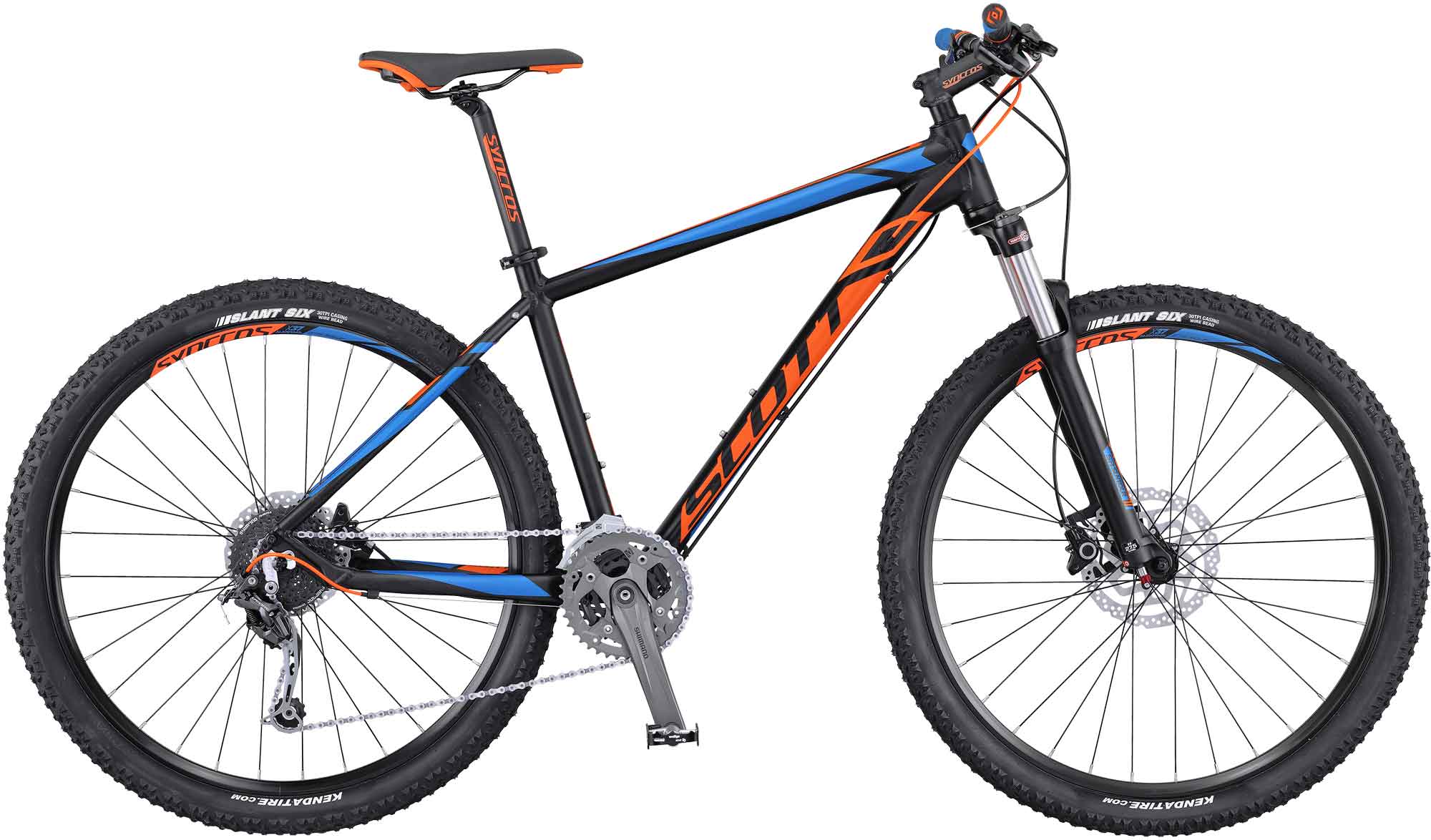 Велосипед SCOTT Aspect 930 Черно-оранжево-голубой)