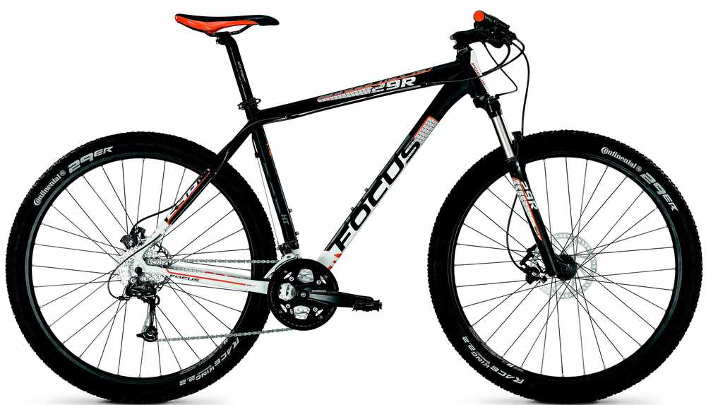 Велосипед FOCUS Black Forest 29 R 4.0 (черно-бело-оранж)