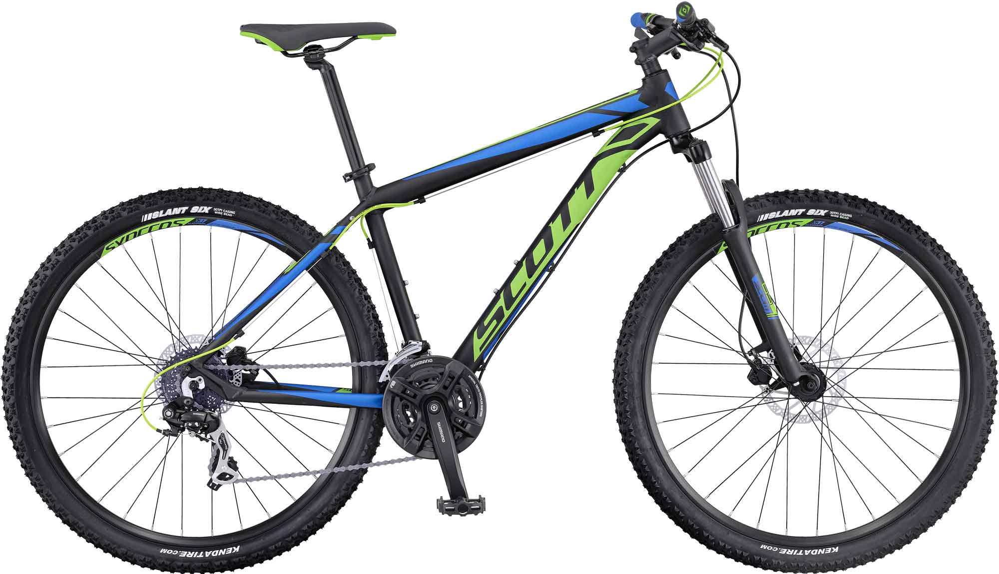 Велосипед SCOTT Aspect 760 (Черно-сине-зеленый)