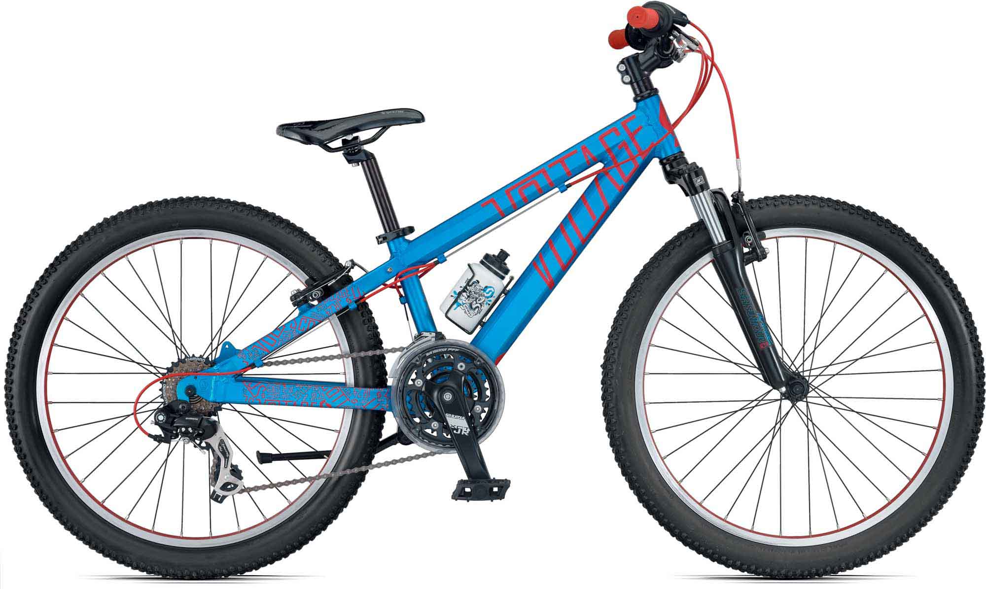 Велосипед SCOTT Voltage JR 24 (голубой-красный)
