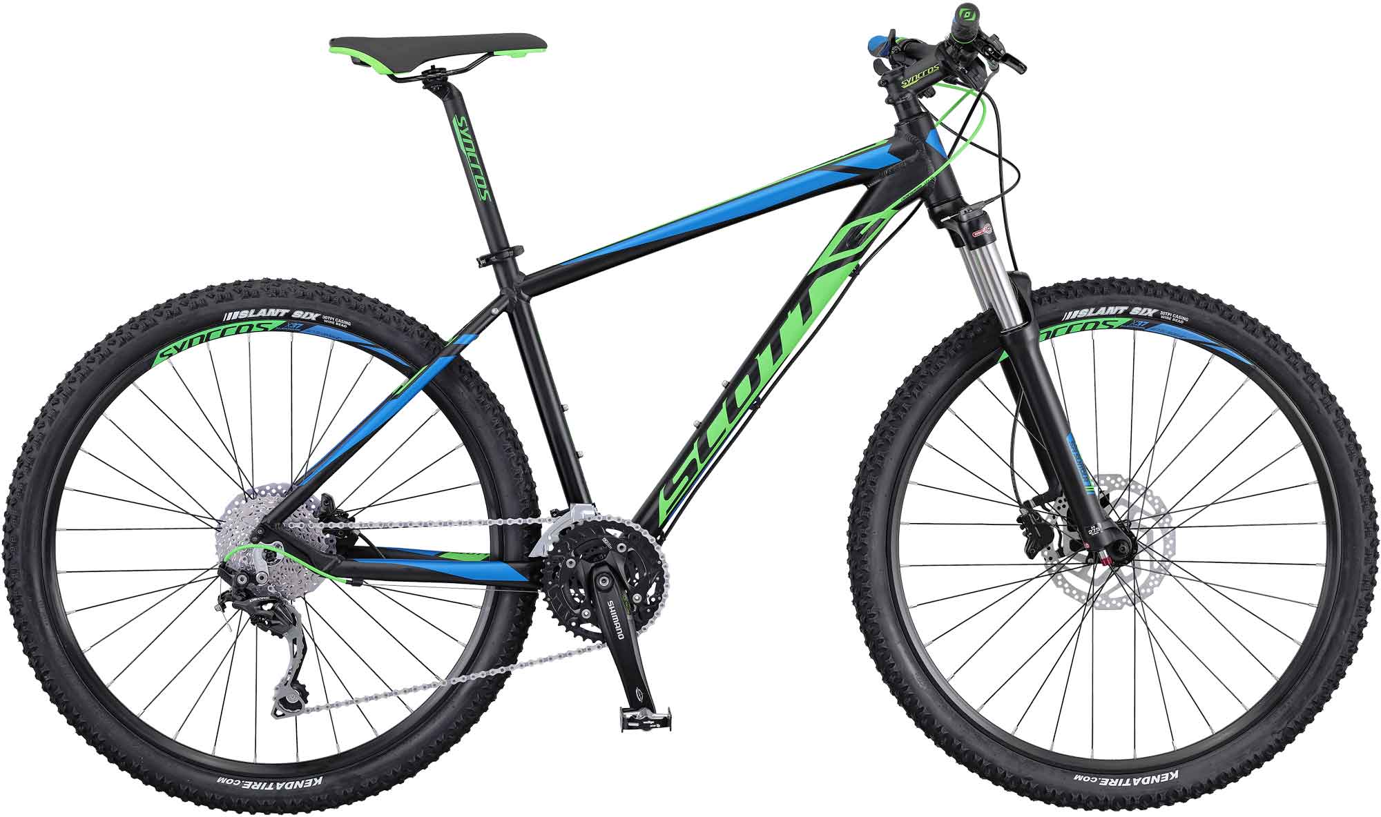 Велосипед SCOTT Aspect 720 (Сине-черно-зеленый)