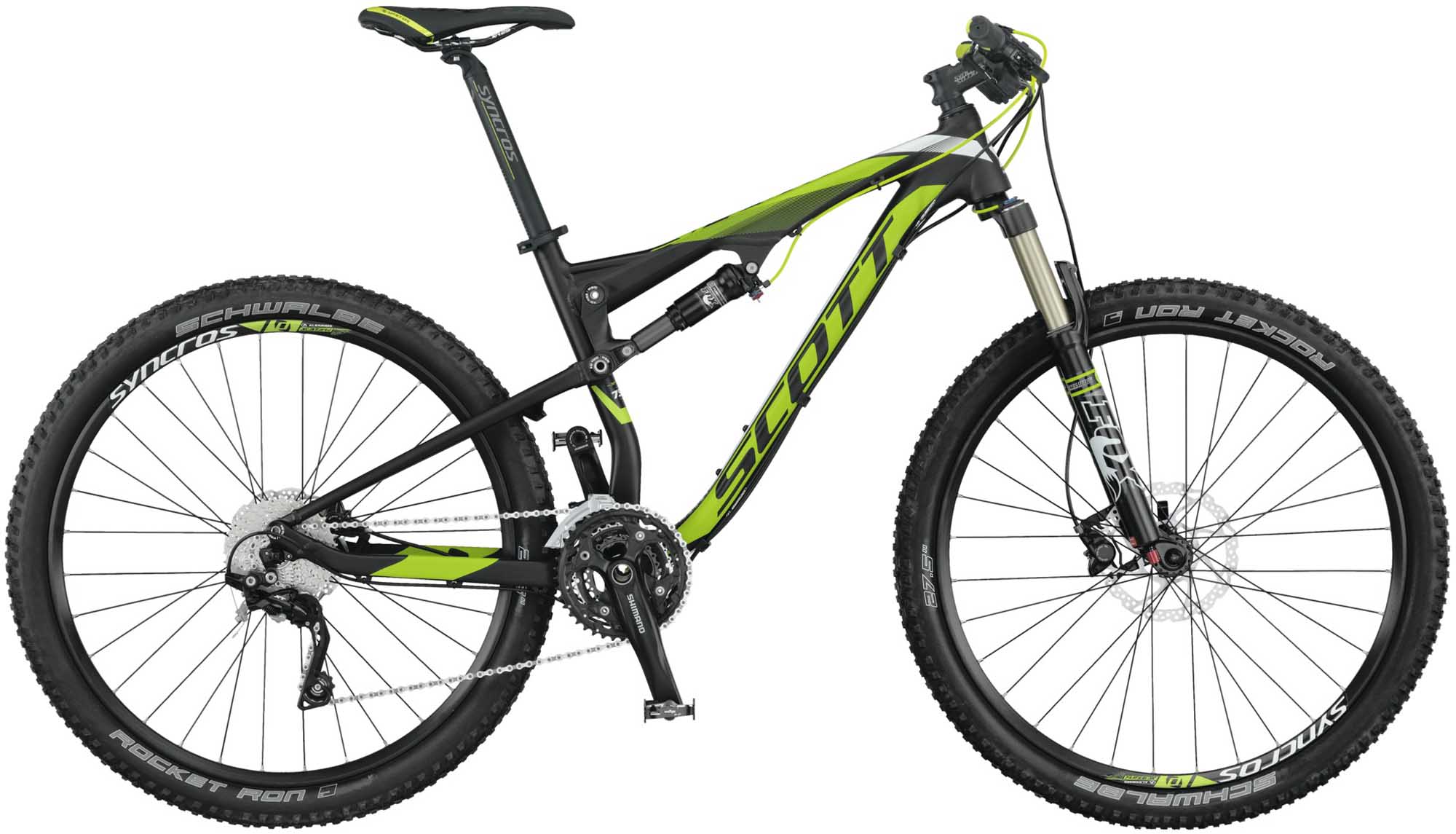 Велосипед SCOTT Spark 750 (черно-зеленый)