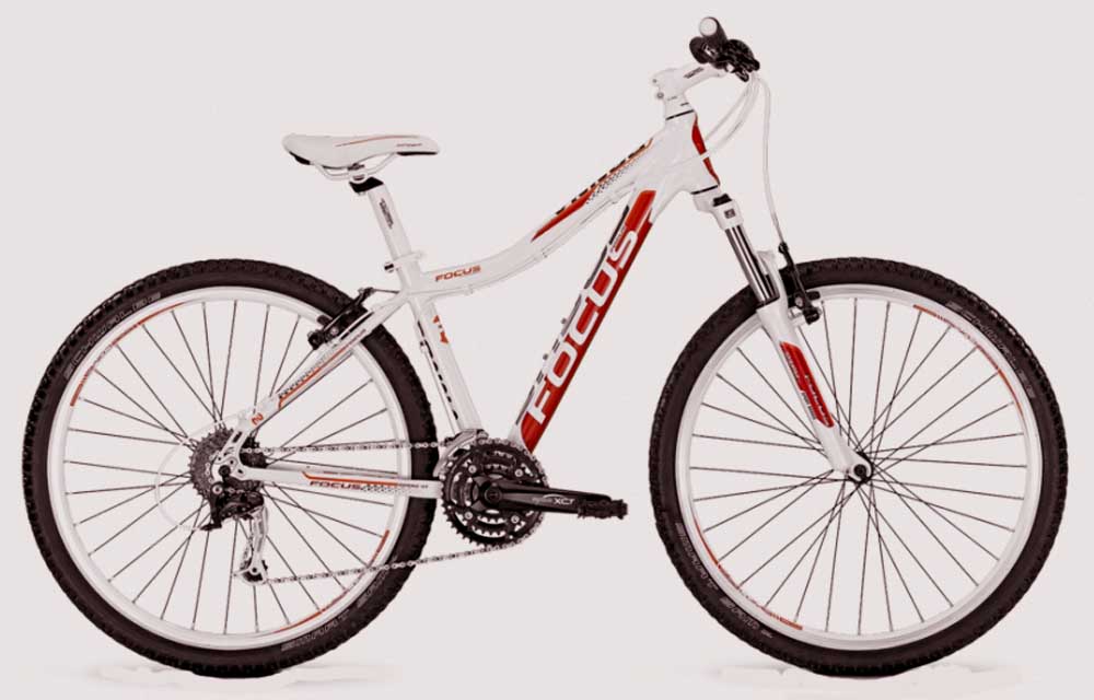 Велосипед FOCUS Donna HT 5.0 (бело-красный)