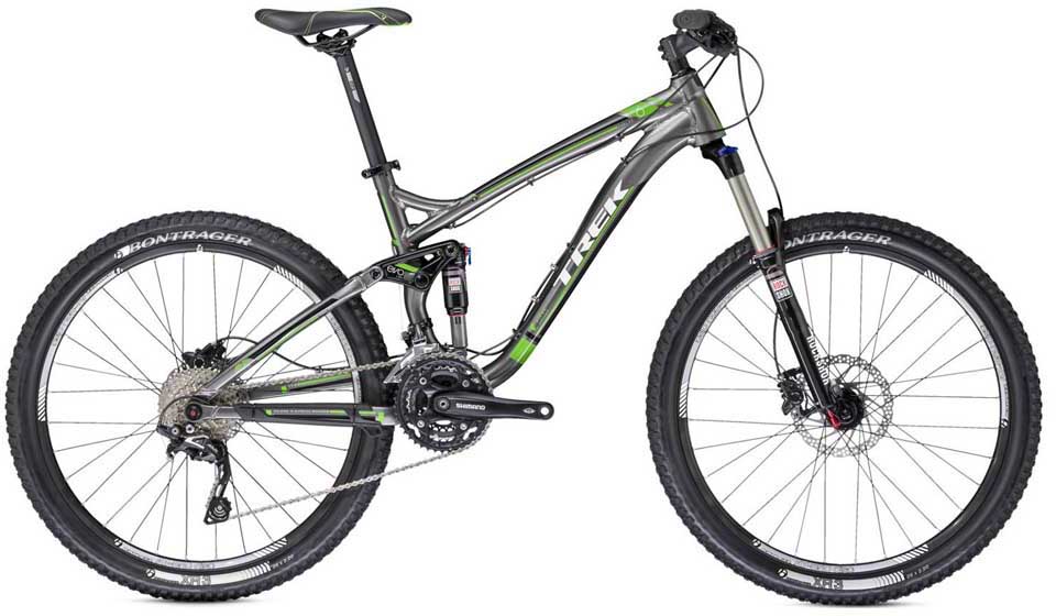 Велосипед TREK Fuel EX 6 26 (серо-зелёный)